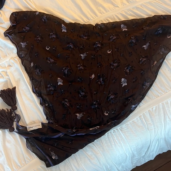 COACH Disney Dumbo Scarf Triangular with tassels on ends OS New without Tags - Picture 2 of 10